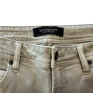 Liverpool Men's Relaxed Jeans - Tan